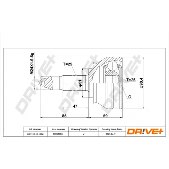 Embout de cardan avant (kit de réparation) Dr!ve+