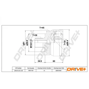 Embout de cardan avant (kit de réparation) Dr!ve+ DP2110.10.1127