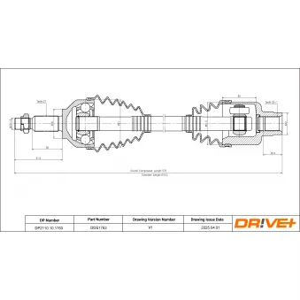 Arbre de transmission Dr!ve+