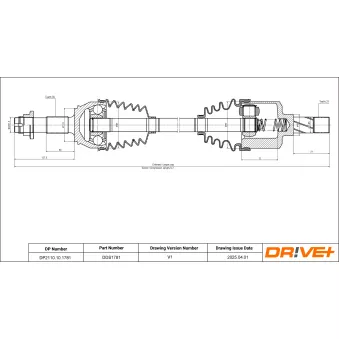 Arbre de transmission Dr!ve+ DP2110.10.1781