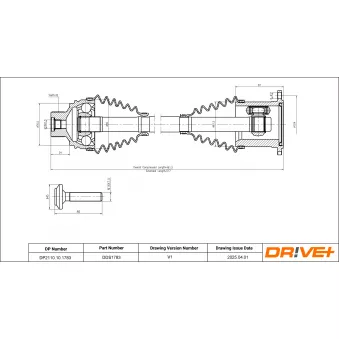 Arbre de transmission Dr!ve+ DP2110.10.1783