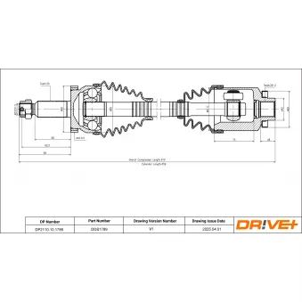Arbre de transmission Dr!ve+ DP2110.10.1789