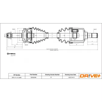 Arbre de transmission Dr!ve+ DP2110.10.2006