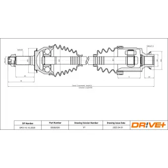 Arbre de transmission Dr!ve+ DP2110.10.2020