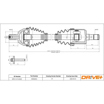 Arbre de transmission Dr!ve+ DP2110.10.2023