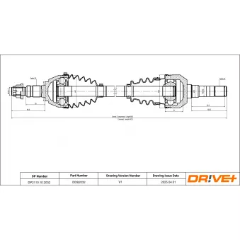 Arbre de transmission Dr!ve+ DP2110.10.2032