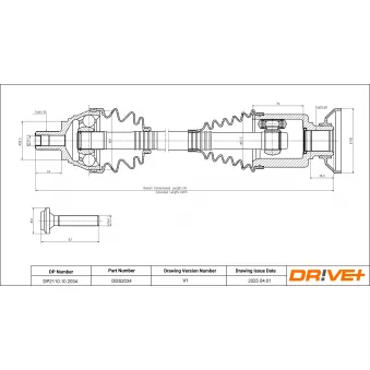 Arbre de transmission Dr!ve+ DP2110.10.2034