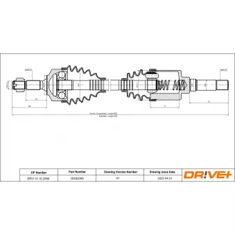 Arbre de transmission Dr!ve+
