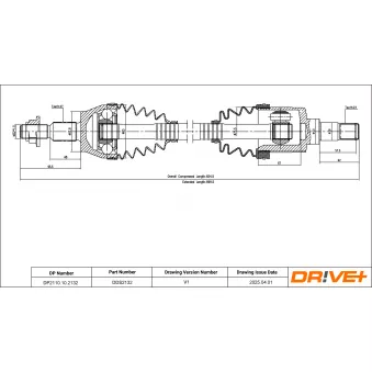 Arbre de transmission Dr!ve+ DP2110.10.2132