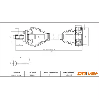 Arbre de transmission Dr!ve+ DP2110.10.2134