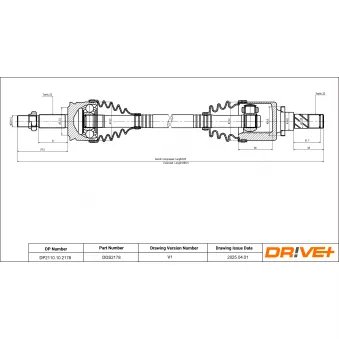 Arbre de transmission Dr!ve+