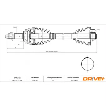 Arbre de transmission Dr!ve+ DP2110.10.2190