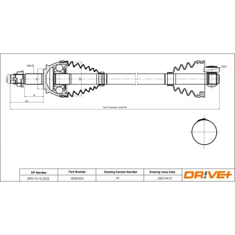 Arbre de transmission Dr!ve+