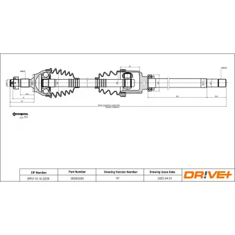 Arbre de transmission Dr!ve+ DP2110.10.2229
