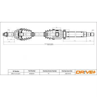 Arbre de transmission Dr!ve+ DP2110.10.2231