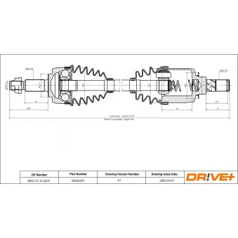 Arbre de transmission Dr!ve+