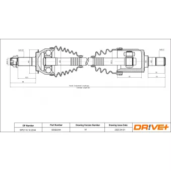 Arbre de transmission Dr!ve+ DP2110.10.2244