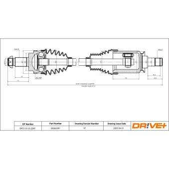 Arbre de transmission Dr!ve+ DP2110.10.2287
