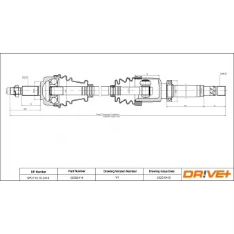 Arbre de transmission Dr!ve+