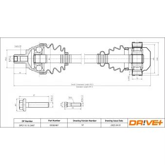 Arbre de transmission Dr!ve+ DP2110.10.2467
