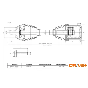 Arbre de transmission Dr!ve+ DP2110.10.2468