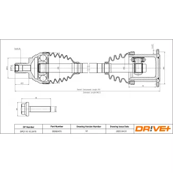 Arbre de transmission Dr!ve+ DP2110.10.2470