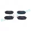 Jeu de 4 plaquettes de frein arrière RAP BRAKES R-P1194 - Visuel 2