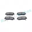 Jeu de 4 plaquettes de frein avant RAP BRAKES R-P1677 - Visuel 1