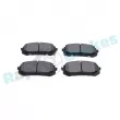 Jeu de 4 plaquettes de frein avant RAP BRAKES R-P1698 - Visuel 2
