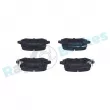 Jeu de 4 plaquettes de frein arrière RAP BRAKES R-P1705 - Visuel 2