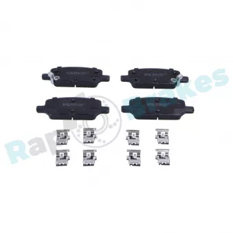 Jeu de 4 plaquettes de frein arrière RAP BRAKES R-P1721