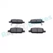 Jeu de 4 plaquettes de frein arrière RAP BRAKES R-P1721 - Visuel 2