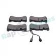 Jeu de 4 plaquettes de frein avant RAP BRAKES R-P1724 - Visuel 1