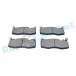 Jeu de 4 plaquettes de frein avant RAP BRAKES R-P1727 - Visuel 1