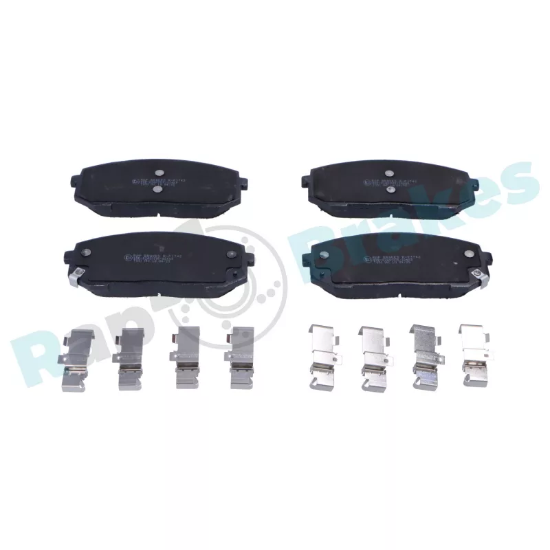 Jeu de 4 plaquettes de frein avant RAP BRAKES R-P1742