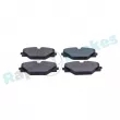 Jeu de 4 plaquettes de frein arrière RAP BRAKES R-P1755 - Visuel 3