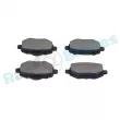 Jeu de 4 plaquettes de frein arrière RAP BRAKES R-P1756 - Visuel 1