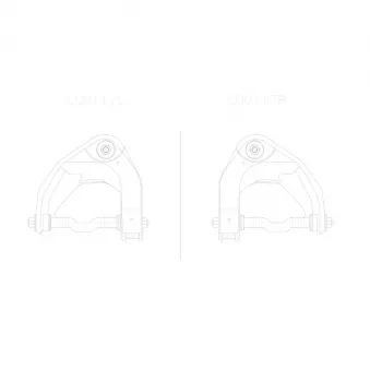 Triangle ou bras de suspension (train avant) CTR