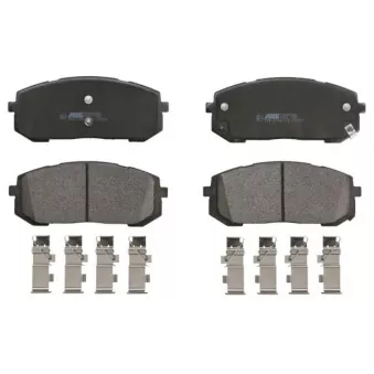 Jeu de 4 plaquettes de frein avant ABE