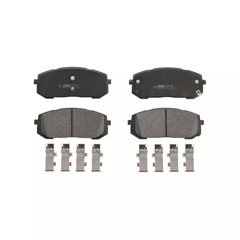 Jeu de 4 plaquettes de frein avant ABE C10543ABE