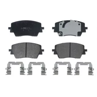 Jeu de 4 plaquettes de frein avant ABE