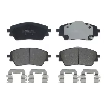 Jeu de 4 plaquettes de frein avant ABE
