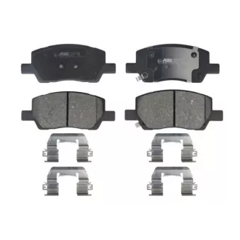 Jeu de 4 plaquettes de frein avant ABE
