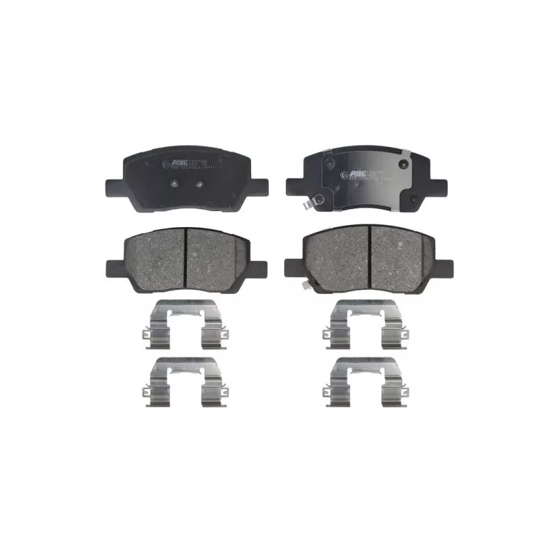 Jeu de 4 plaquettes de frein avant ABE C10549ABE