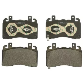 Jeu de 4 plaquettes de frein avant ABE C1F077ABE