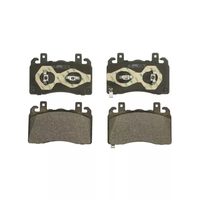 Jeu de 4 plaquettes de frein avant ABE C1F077ABE