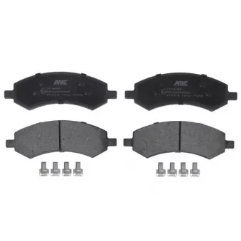 Jeu de 4 plaquettes de frein avant ABE
