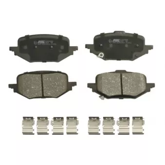 Jeu de 4 plaquettes de frein avant ABE
