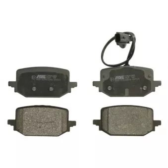 Jeu de 4 plaquettes de frein avant ABE