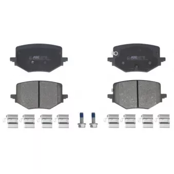 Jeu de 4 plaquettes de frein avant ABE